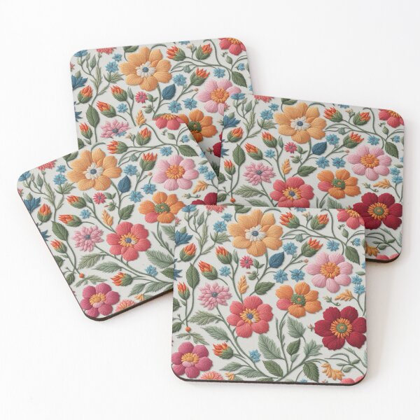 Item preview, Embroidery Seamless Floral Pattern - Edition 2 designed and sold by CharlieDesings.