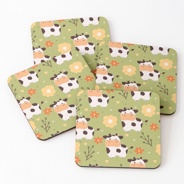 Item preview, Winking Cute Cows Pattern designed and sold by Sport-it.