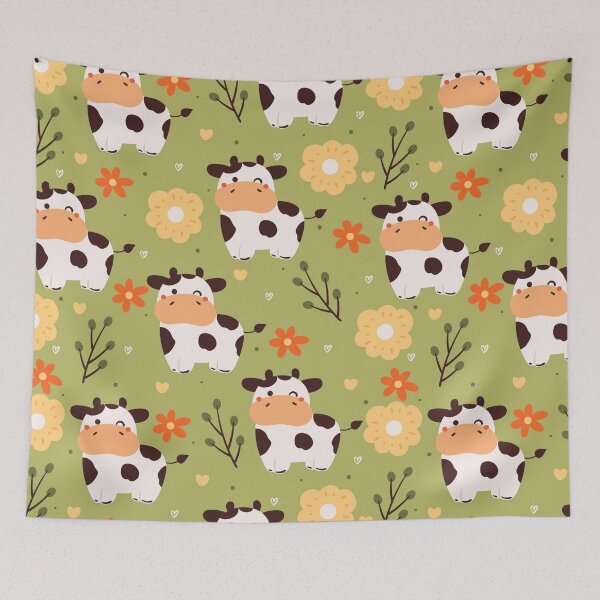 Item preview, Winking Cute Cows Pattern designed and sold by Sport-it.
