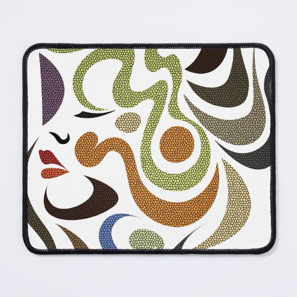Item preview,  female abstract face in mosaic texture designed and sold by birasart.