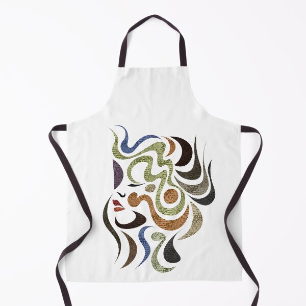 Item preview, female abstract face in mosaic texture designed and sold by birasart.