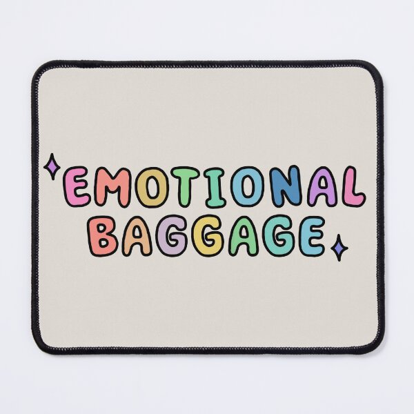 Item preview, Colourful funky "emotional baggage" text. designed and sold by NeurodiverseTea.