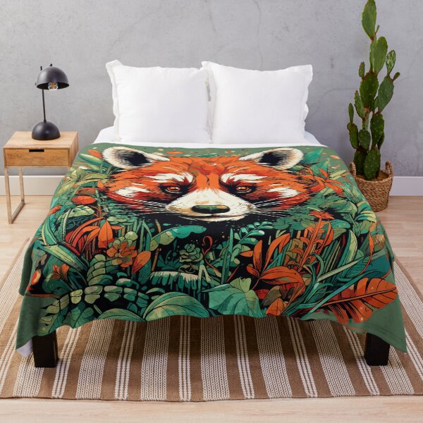 Item preview, Red Panda in Colorful Asian Landscape designed and sold by Hisirdoux.