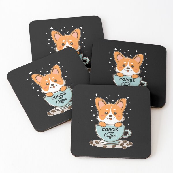 Item preview, Coffee And Corgi T-shirt Design. designed and sold by Faysalfashion.