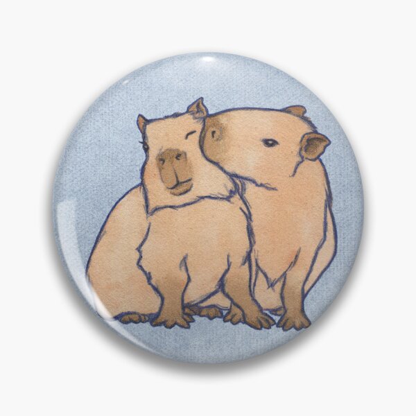 Item preview, Capybara Couple Azul designed and sold by Samira Gisiger.