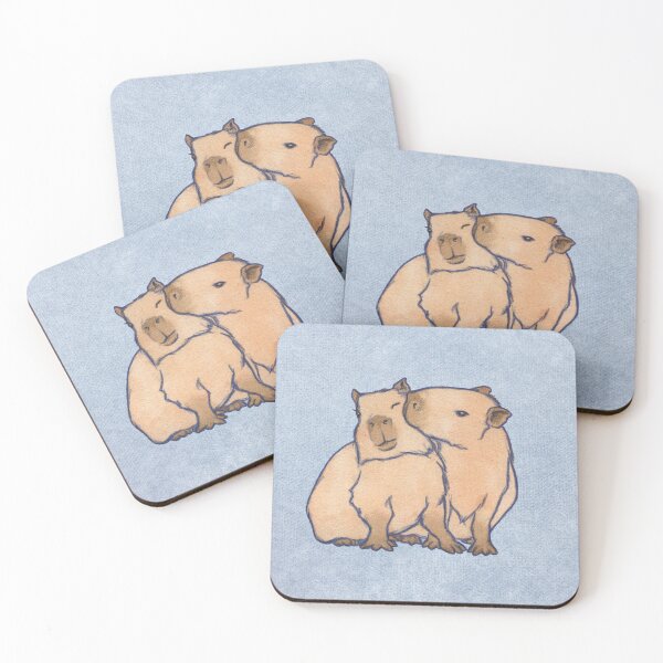 Item preview, Capybara Couple Azul designed and sold by Samira Gisiger.