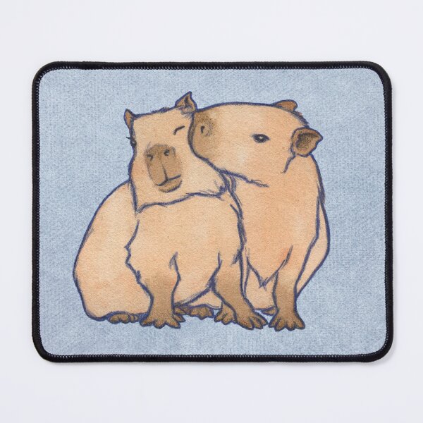 Item preview, Capybara Couple Azul designed and sold by Samira Gisiger.