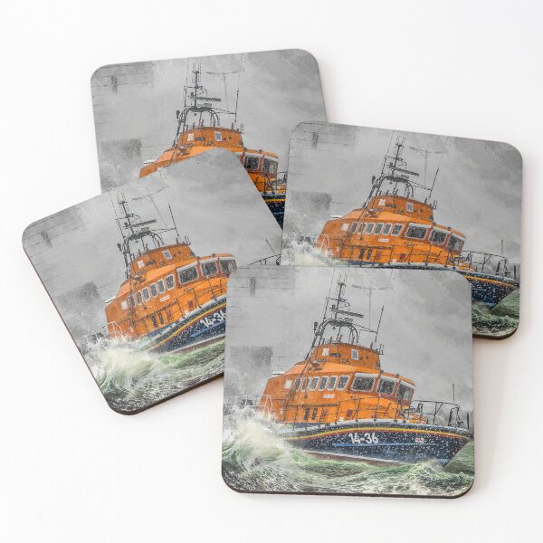 Item preview, Courage at Sea - Donaghadee Lifeboat in Stormy Waters designed and sold by TomSmithPhotos.