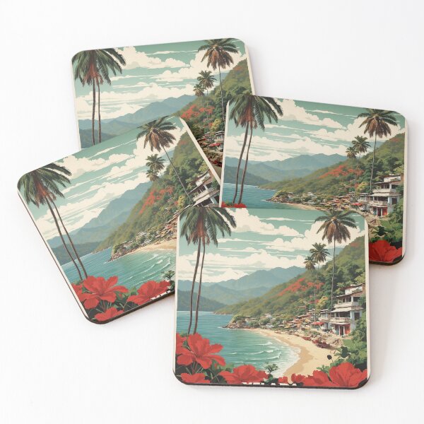 Item preview, Yelapa Jalisco Mexico Vintage Poster designed and sold by TravelersGems.