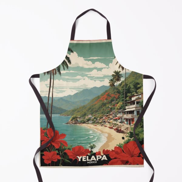 Item preview, Yelapa Jalisco Mexico Vintage Poster designed and sold by TravelersGems.