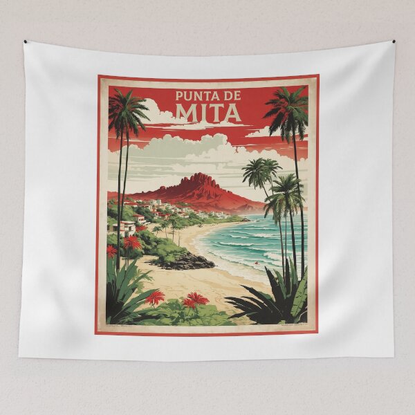 Item preview, Punta de Mita Mexico Vintage Poster Tourism designed and sold by TravelersGems.