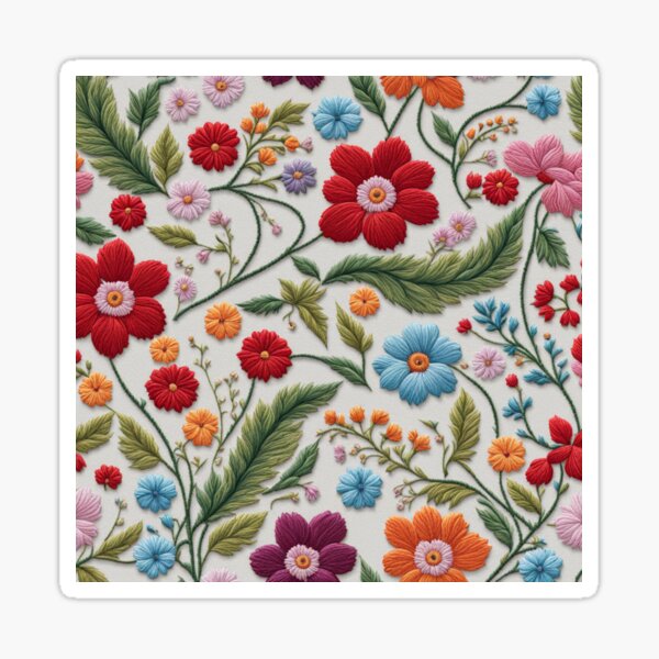 Item preview, Embroidery Seamless Floral Pattern - Edition 4 designed and sold by CharlieDesings.