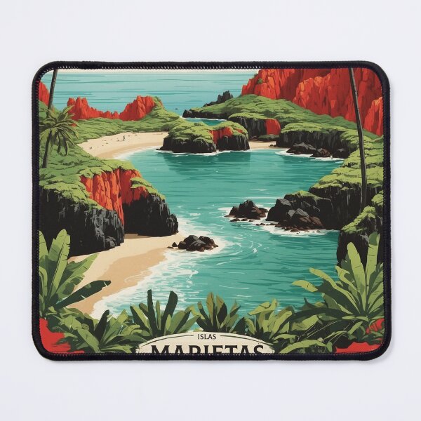Item preview, Islas Marietas Mexico Vintage Poster 3 designed and sold by TravelersGems.