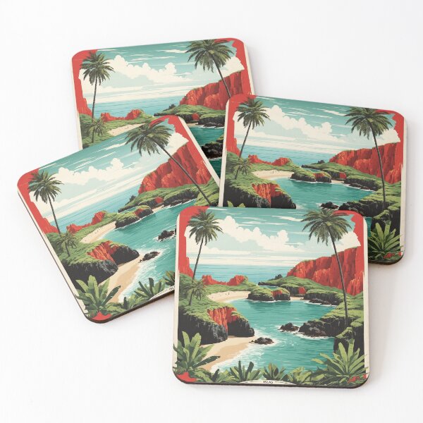 Item preview, Islas Marietas Mexico Vintage Poster 3 designed and sold by TravelersGems.