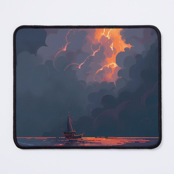Item preview, Stormy sea- Pixel art designed and sold by octoboobs.