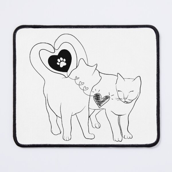 Item preview, Cats lover two hearts designed and sold by IdyllicSdeZign.