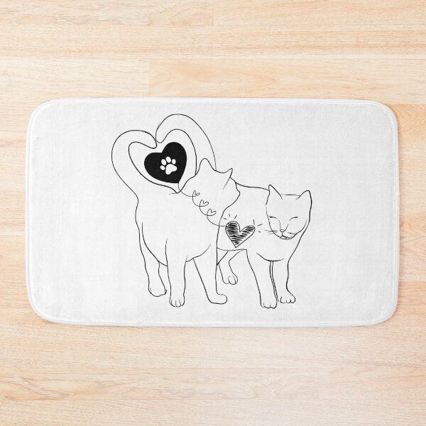 Item preview, Cats lover two hearts designed and sold by IdyllicSdeZign.