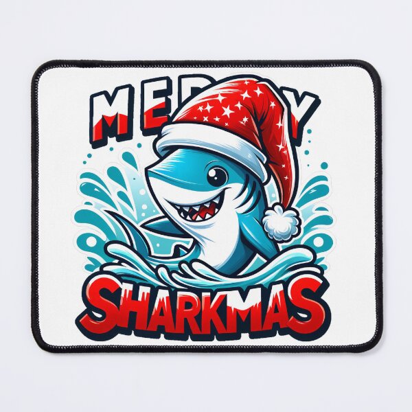 Item preview, Merry Sharkmas - Festive Shark Celebration: Dive into a Merry Sharkmas! designed and sold by Sonic-Store.