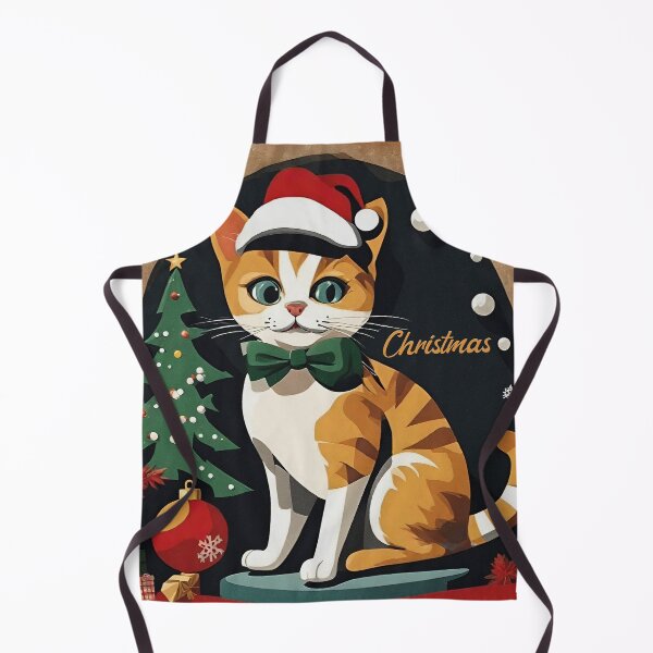 Item preview, Festive Feline Christmas Charm designed and sold by inkArtistryfine.