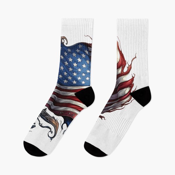 Item preview, watercolor steampunk american flag designed and sold by dcrc.