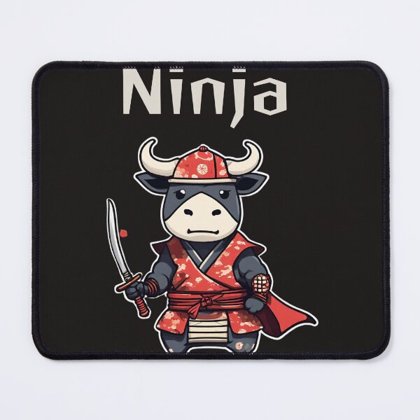 Item preview, Data Ninja Cow Japanese Samurai designed and sold by t1n3333.