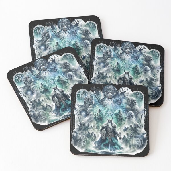 Item preview, Mystic Norse Legends: Ethereal Viking Warriors and Runes Artwork designed and sold by ZbigArt.