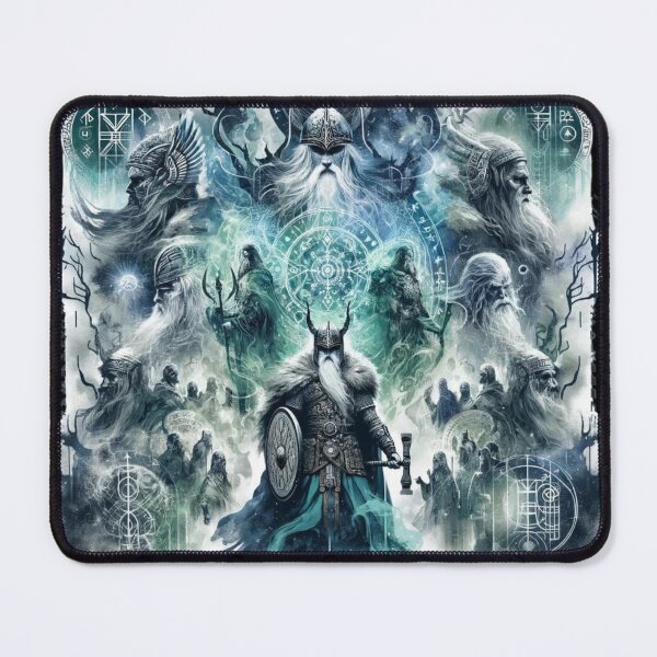Item preview, Mystic Norse Legends: Ethereal Viking Warriors and Runes Artwork designed and sold by ZbigArt.