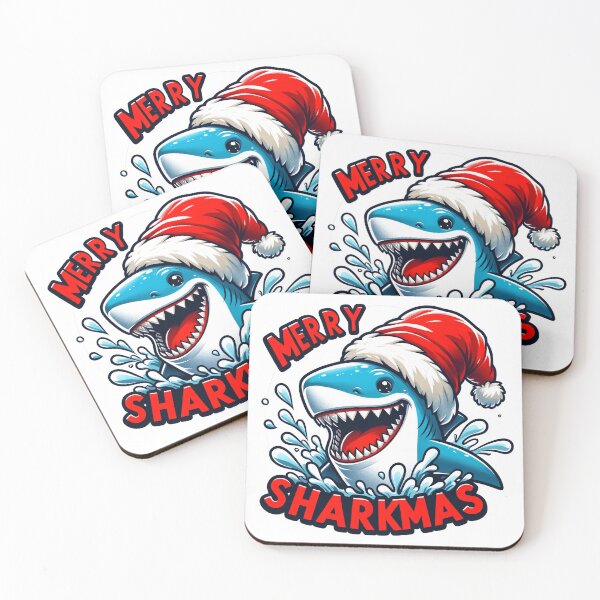 Item preview, Merry Sharkmas - Celebrate the Season: Unleash Joy with Merry Sharkmas! designed and sold by Sonic-Store.