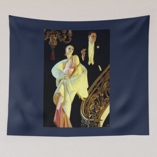Item preview, Couple Descending Staircase Joseph Christian Leyendecker designed and sold by special-artist.