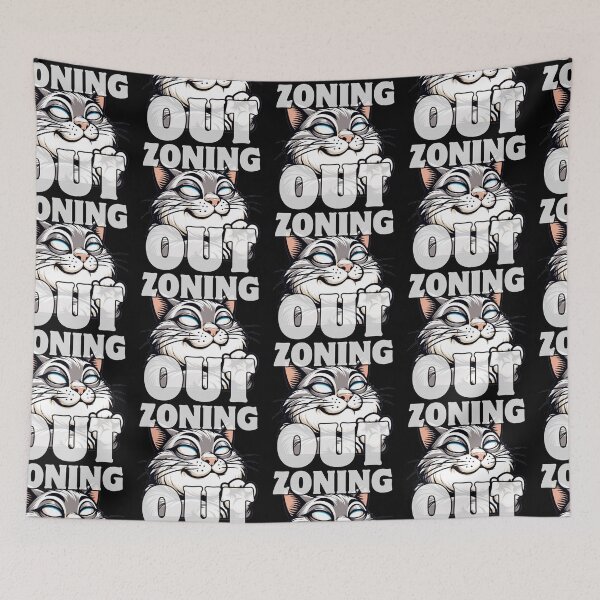 Item preview, Sarcastic Cat Humor Zoning Out in Style designed and sold by ElLocoMus.