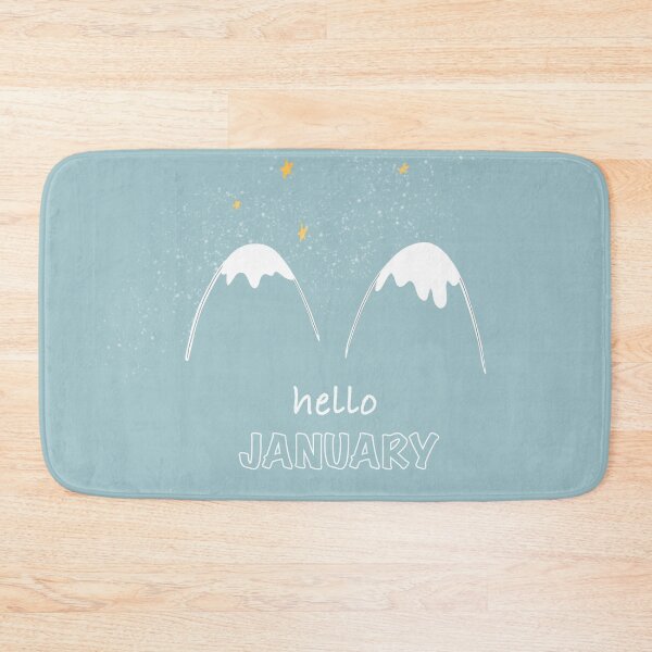Item preview, Hello January Mountains are calling funny designed and sold by Wolshebnaja.