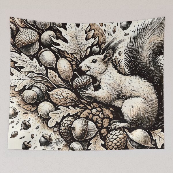 Item preview, Squirrel's Autumn Bounty designed and sold by PictorialWhimsy.