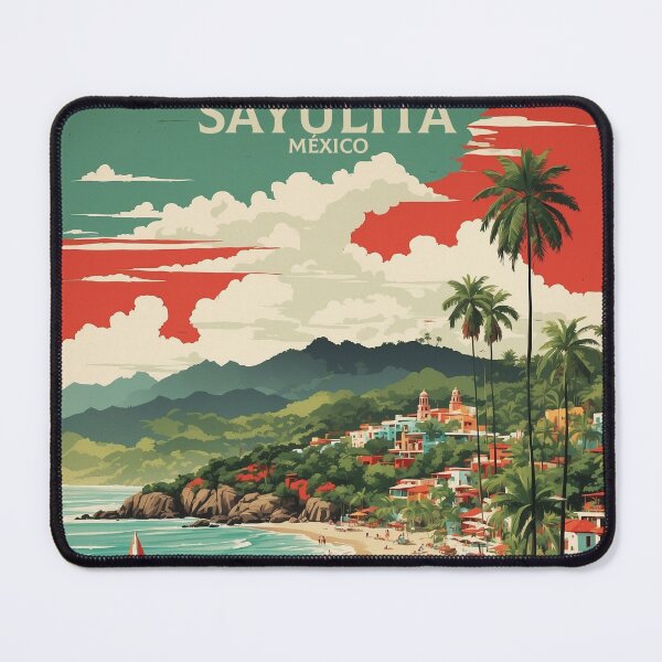 Item preview, Sayulita Mexico Vintage Poster Tourism designed and sold by TravelersGems.