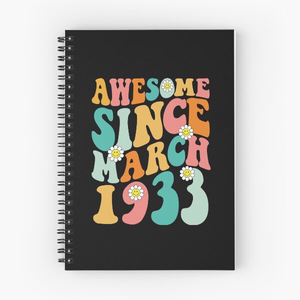 Item preview, Awesome Since March 1933 | Made In 1933 | Retro Groovy Birthday designed and sold by Christina-grich.