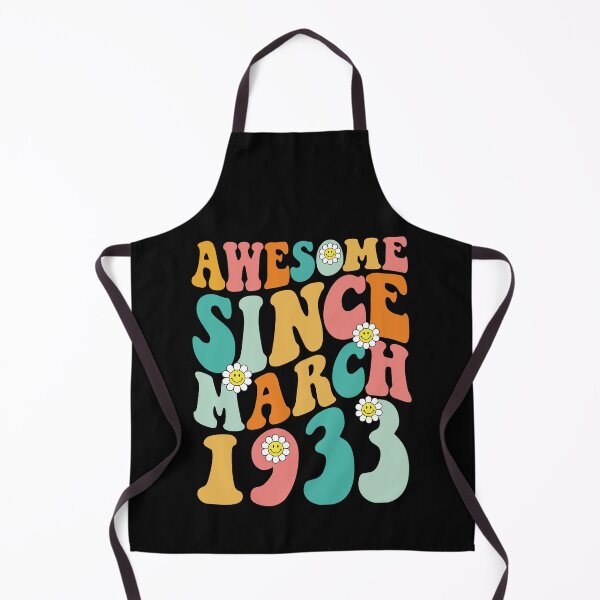 Item preview, Awesome Since March 1933 | Made In 1933 | Retro Groovy Birthday designed and sold by Christina-grich.