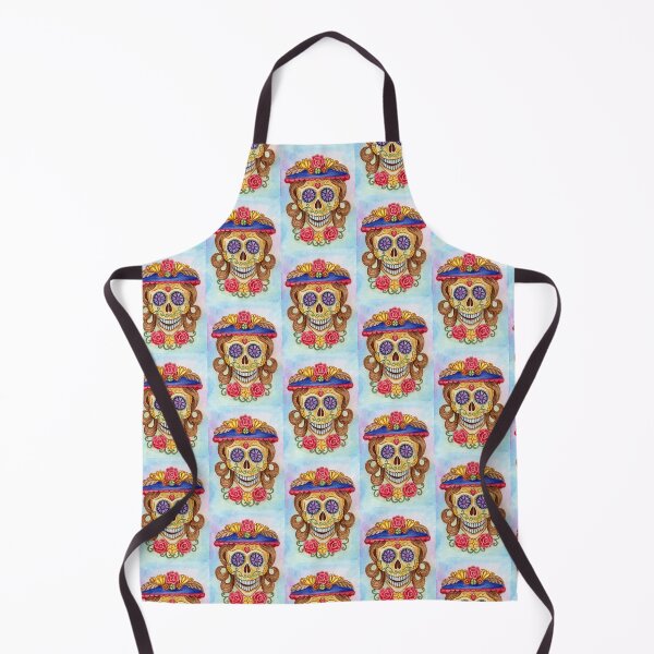 Item preview, Sugarskull day of the dead hand watercolor painting. designed and sold by Jiwsurreal.