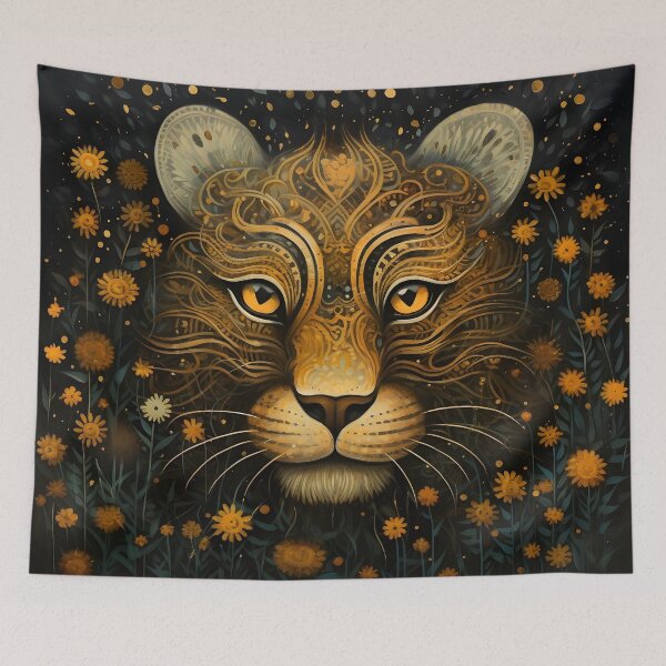 Item preview, abstract art print of a detailed tiger print designed and sold by dcrc.