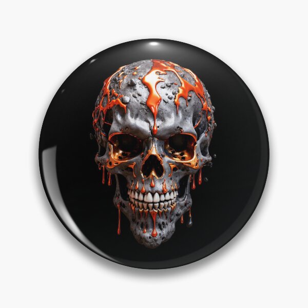 Item preview, Volcanic Rock lava Trible Skull designed and sold by CropWear.