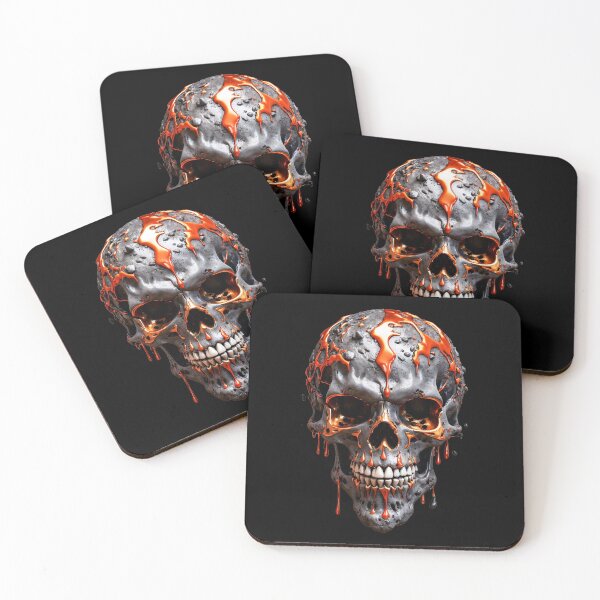 Item preview, Volcanic Rock lava Trible Skull designed and sold by CropWear.