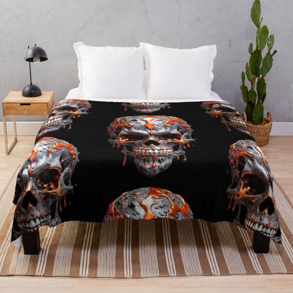 Item preview, Volcanic Rock lava Trible Skull designed and sold by CropWear.