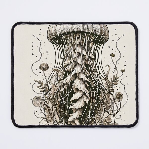 Item preview, Mystical Sea Life in Monochrome Shades designed and sold by PictorialWhimsy.