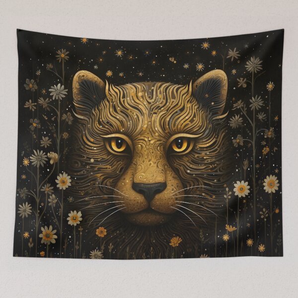 Item preview, abstract art print of a detailed tiger print designed and sold by dcrc.