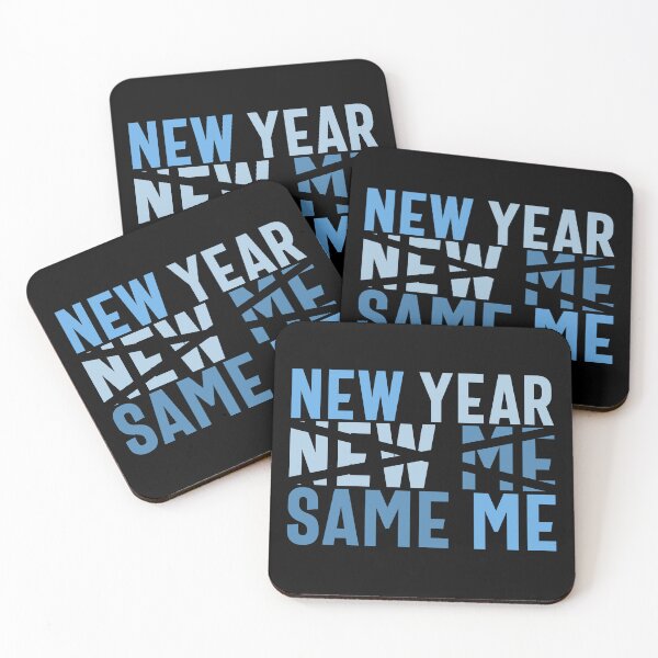 Item preview, New Year, New Me, Same Me - Funny New Year Celebration (Blue Design) designed and sold by Spiprinto.