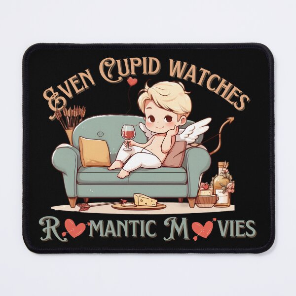 Item preview, Even Cupid watches romantic movies designed and sold by Fr0mtheMachine.