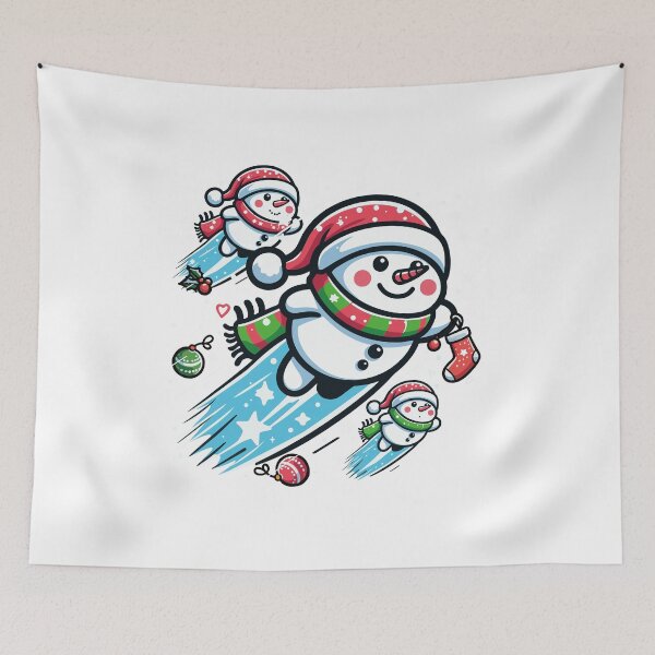Item preview, Flying Snowmen designed and sold by SiMinDesigns.