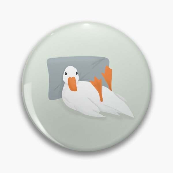 Item preview, Goose relaxing in bed designed and sold by CreativeElle.
