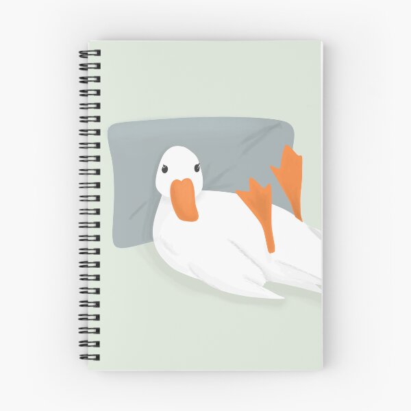 Item preview, Goose relaxing in bed designed and sold by CreativeElle.