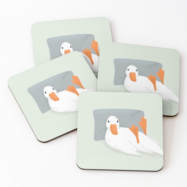 Item preview, Goose relaxing in bed designed and sold by CreativeElle.