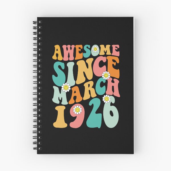 Item preview, Awesome Since March 1926 | Made In 1926 | Retro Groovy Birthday designed and sold by Christina-grich.