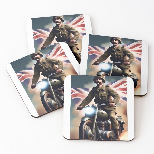 Item preview, AI WWII British Army Biker designed and sold by AIClothingUK.